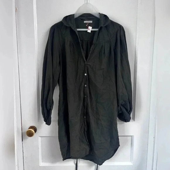 James Perse Black Button Up Top - Picture 1 of 4